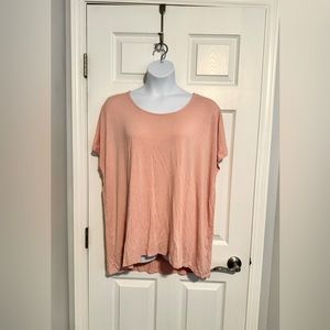 EUC pale pink Coldwater Creek tee, size 3x